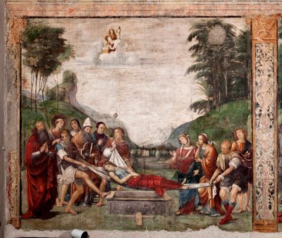 The funeral of St. Cecile by Il  Francia