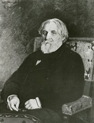Portrait of Ivan Turgenev by Ilya Efimovich (after) Repin