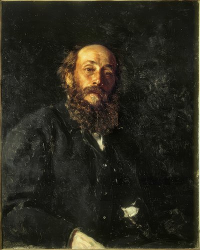 Portrait of the Painter Nikolai Gay by Ilya Efimovich Repin