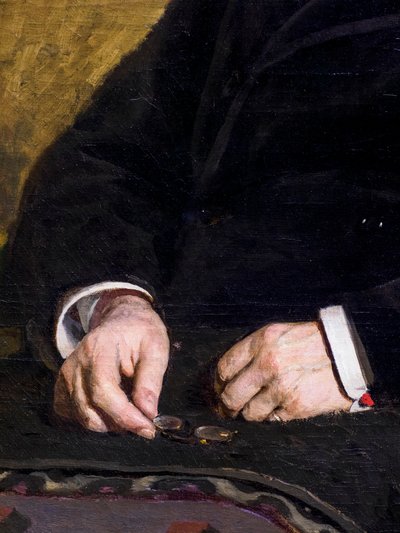 Ivan Turgenev (detail) by Ilya Efimovich Repin