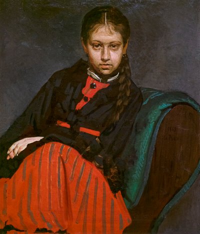 Vera Chevtsova by Ilya Efimovich Repin