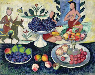 Still Life of Fruit by Ilya Ivanovich Mashkov