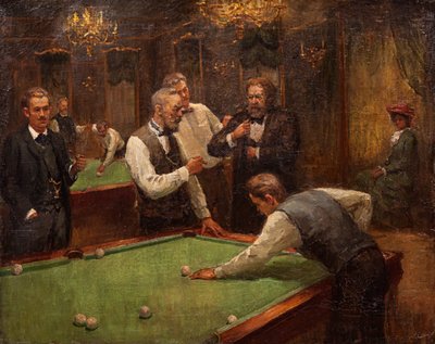 Billiard Players by Ilya Savvich Galkin