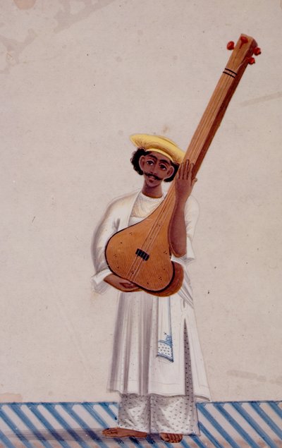 A Tambura Player by Indian School