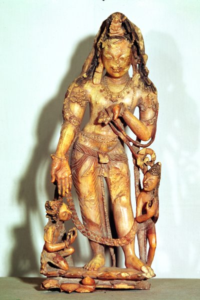 Avalokitesvara figure, from Kashmir by Indian School