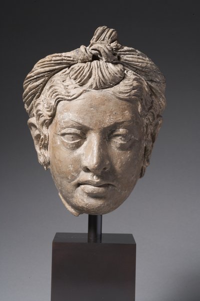 Gandharan Head by Indian School
