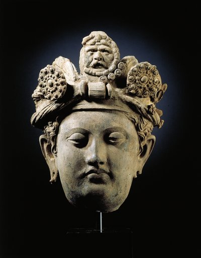 Head of a Bodhisattva from Gandhara by Indian School