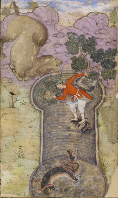 Illustration from "Anvār-i Suhaylī" by Indian School