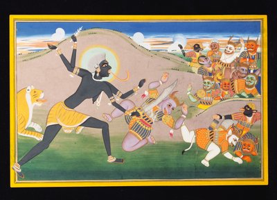 Kali Slaying Demons, c.1800-1820 by Indian School