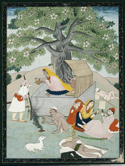 Miniature from an Album, Kangra by Indian School