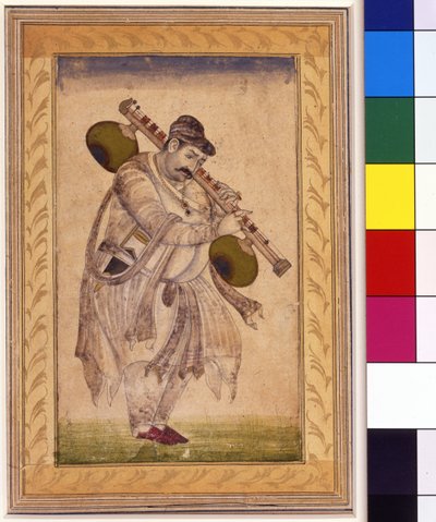 Naubat Khan, the Vina Player by Indian School