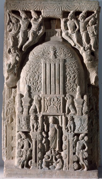 Stupa Slab (fragment) by Indian School