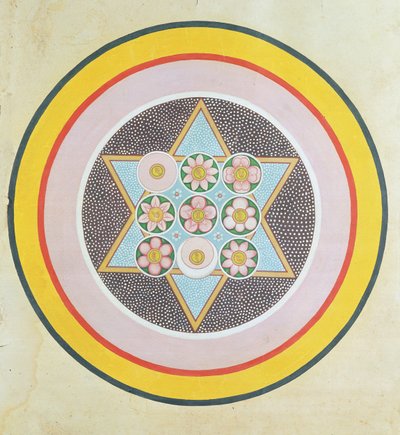 Tantric star design by Indian School