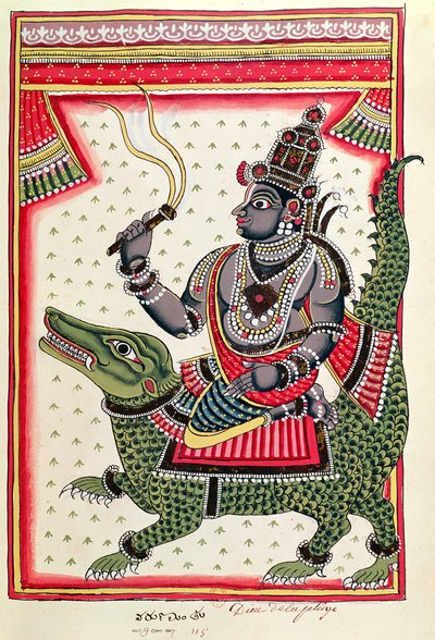 Varuna, God of the Oceans by Indian School