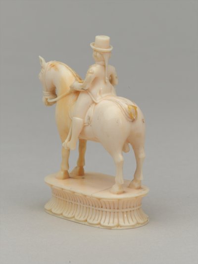 White Knight, Chess Piece, India, 1820 circa by Indian School