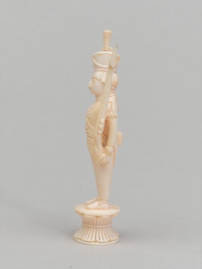 White Pawn, Chess Piece, India, 1820 circa by Indian School