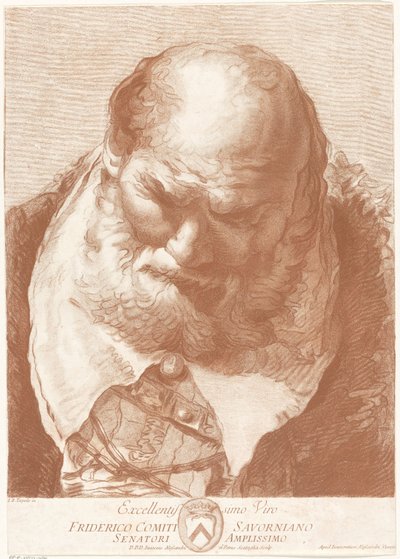 Portrait of Friderico Comiti Savorniano by Innocente Alessandri