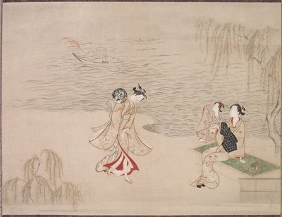 Beauties at the Seashore by Ippitsusai Bunchō