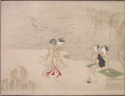 Beauties at the Seashore by Ippitsusai Bunchō