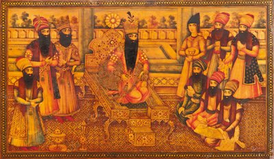 Detail of a Qajar Casket by Iranian School