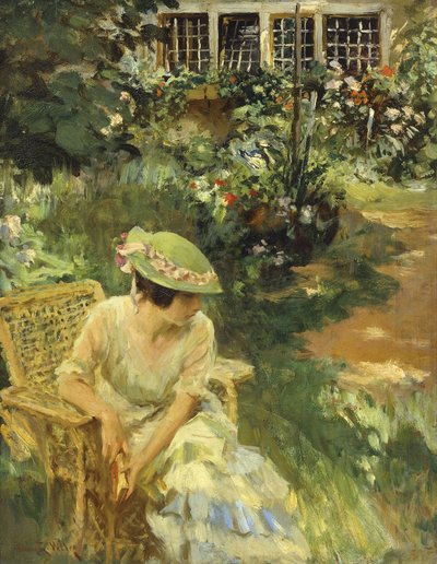 In the Garden by Irving Ramsay Wiles