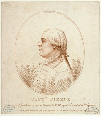 Captain Richard Pierce by Isaac Cruikshank