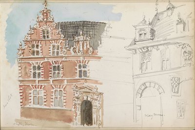 Town Hall and the Weigh House in Hoorn by Isaac Gosschalk