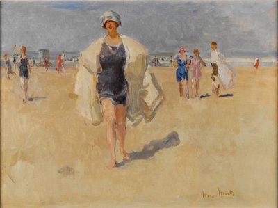 Lady on the Beach at Viareggio by Isaac Israels
