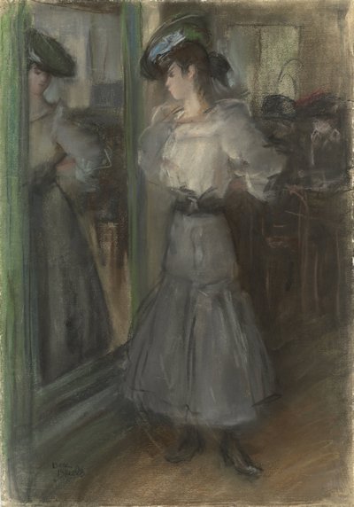 Girl in Front of a Mirror by Isaac Israels