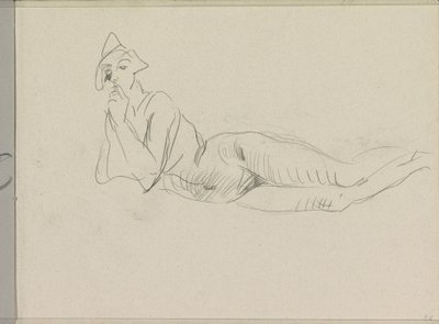 Reclining Female Nude by Isaac Israels