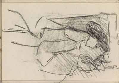 Standing woman, in profile by Isaac Israels