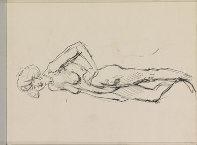 Standing Female Nude by Isaac Israels