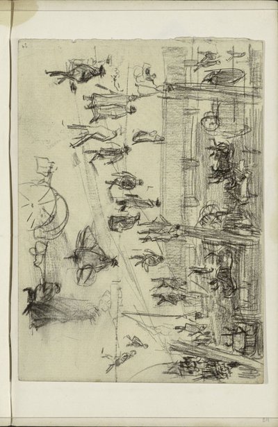Walking Figures by Isaac Israels