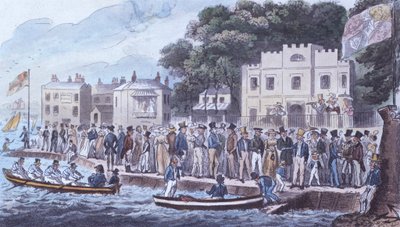 The Promenade at Cowes, 1825 by Isaac Robert Cruikshank