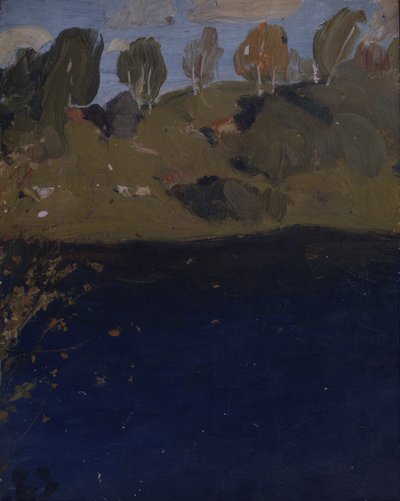At a lake. Autumn by Isaak Ilyich Levitan
