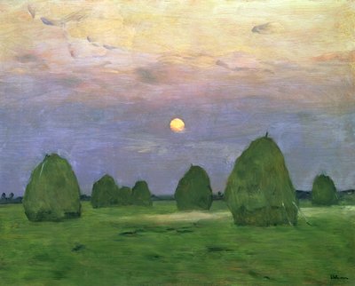 Hayricks at Dusk by Isaak Ilyich Levitan