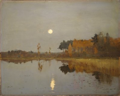 Twilight. Moon, 1899 by Isaak Ilyich Levitan