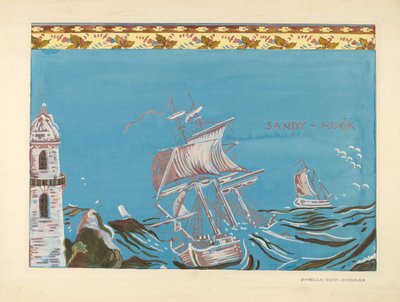 Bandbox Design, c. 1937 by Isabella Ruth Doerfler