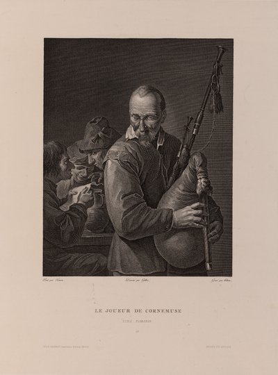 The Bagpiper by Isidore Stanislas Helman