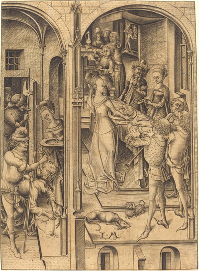 Beheading of Saint John the Baptist by Israhel van Meckenem