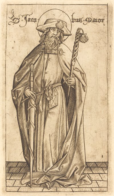 Saint James the Great by Israhel van Meckenem