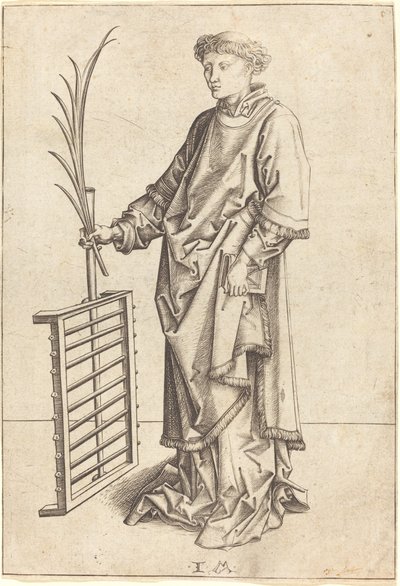 Saint Lawrence by Israhel van Meckenem
