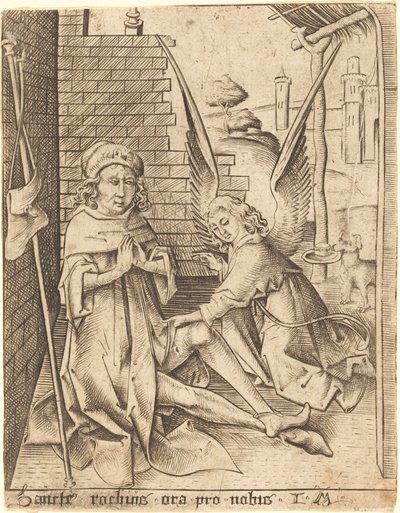 Saint Roch by Israhel van Meckenem