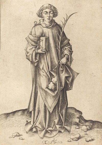 Saint Stephen by Israhel van Meckenem