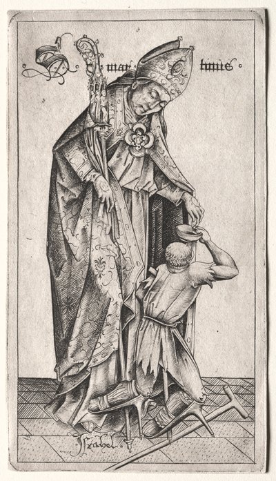 St. Martin by Israhel van Meckenem