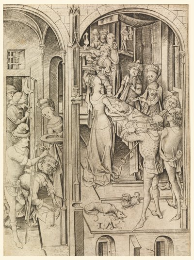 The Beheading of John the Baptist by Israhel van Meckenem