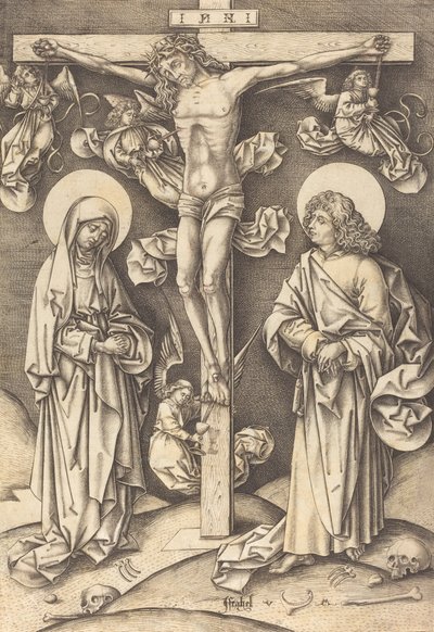 The Crucifixion by Israhel van Meckenem