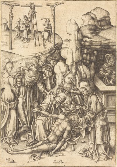 The Lamentation by Israhel van Meckenem