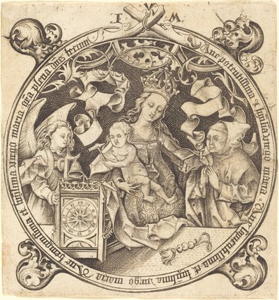The Madonna with the Clock by Israhel van Meckenem