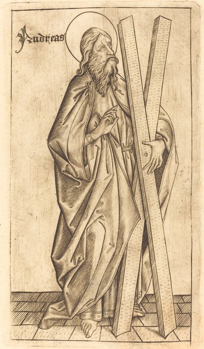 Saint Andrew by Israhel van Meckenem after Master E.S.